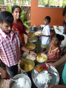 under what we have achieved_ Lunch at Deepam